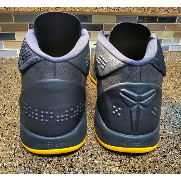 NIKE KOBE AD BM MEN SIZE 18 BLACK MAMBA GOLD AQ5164 001 LOS ANGELES LAKERS HOF main image 6